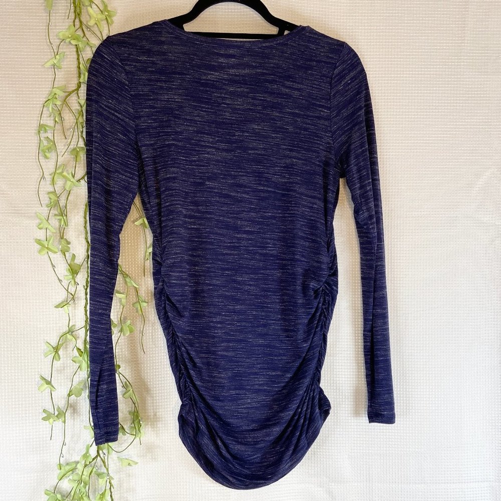 Motherhood Maternity Long Sleeve T-Shirt Blue Extra Small - Picture 4 of 7